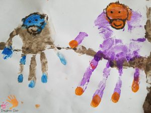 Handimals Hand Print Art Monkeys