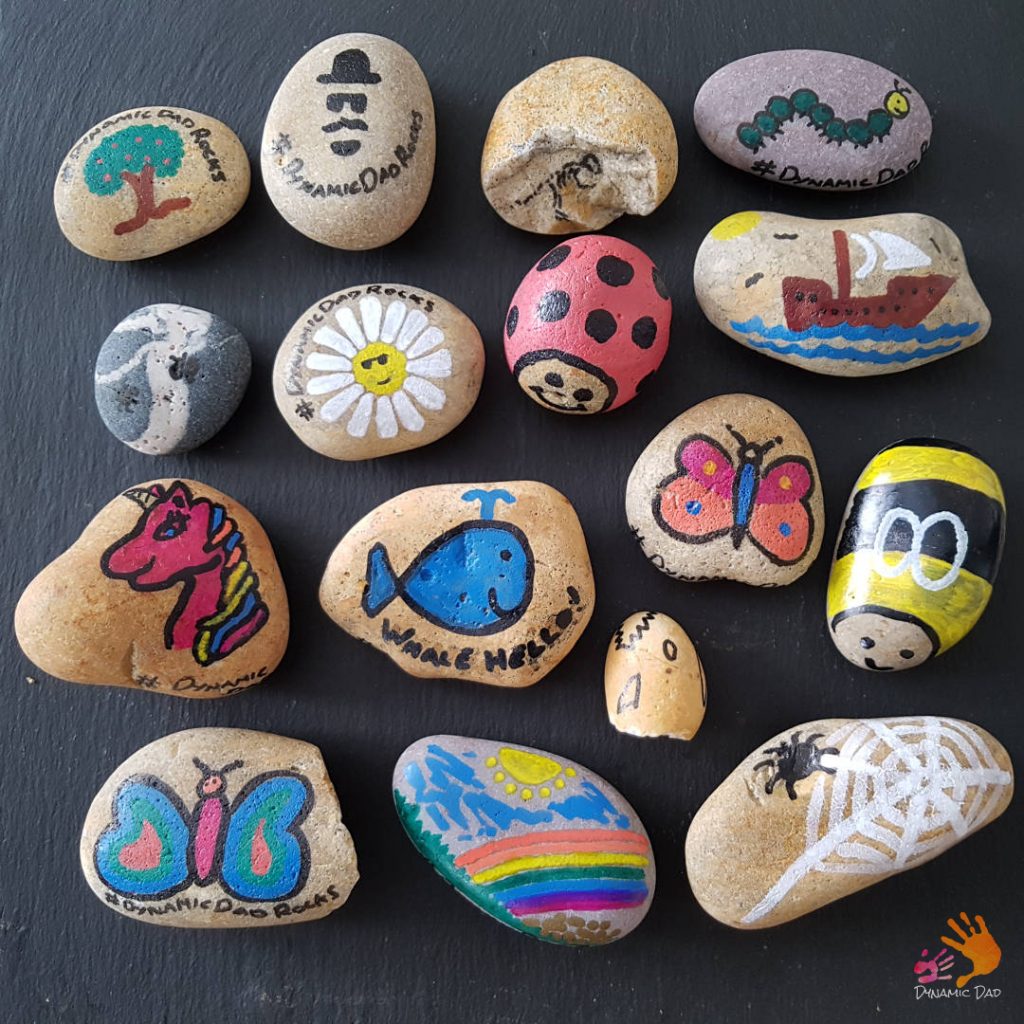 Finished Rocks - Rock Hunting - DynamicDadRocks - Dynamic Dad