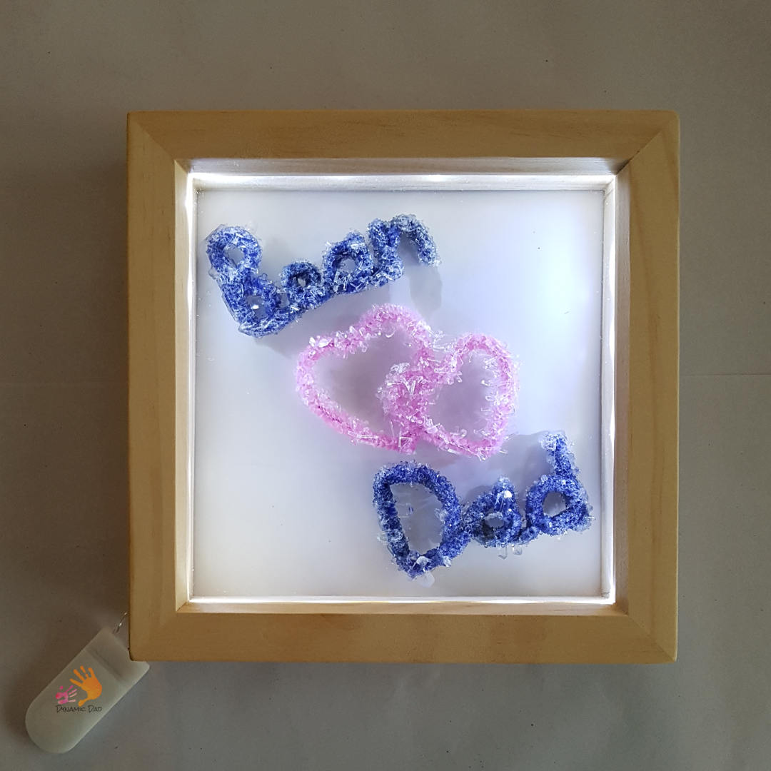 Lighted Framed Pipe Cleaner Crystal Names - Dynamic Dad