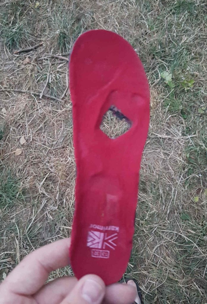 insole fail - camping fail - dynamic dad