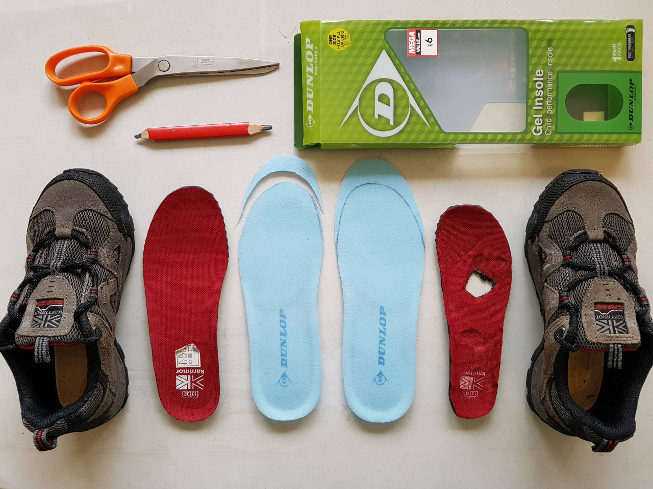 sports direct fix - insole fail - camping fail - dynamic dad