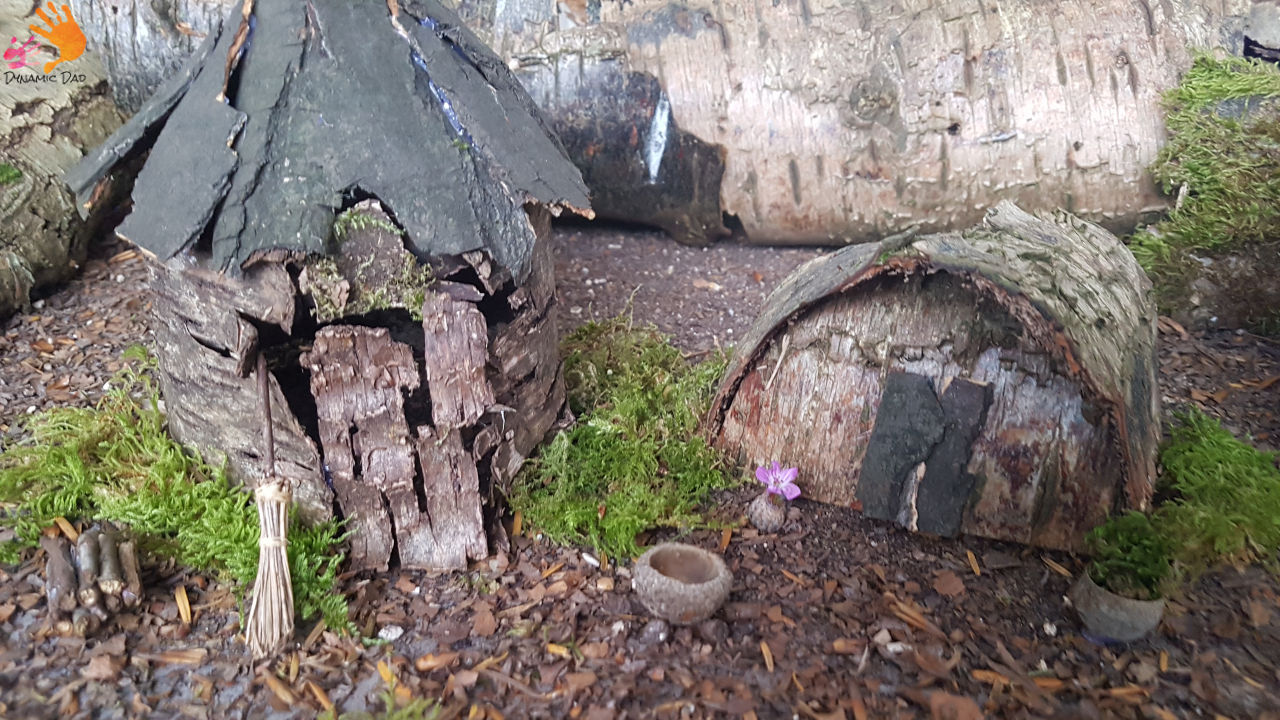 Fairy house, witches house, goblin den - how to make a fairy house - dynamic dad