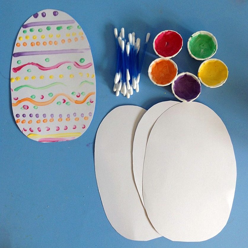 q-tip easter-egg painting