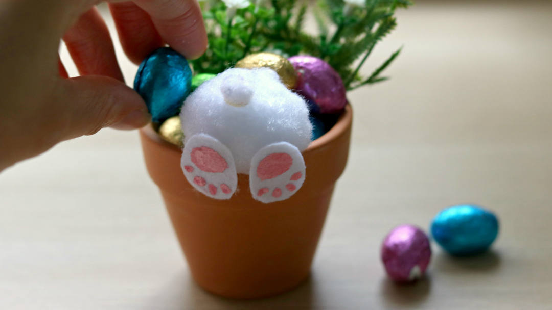 super simple easter bunny crafts for kids curious Easter bunny flower pot craft