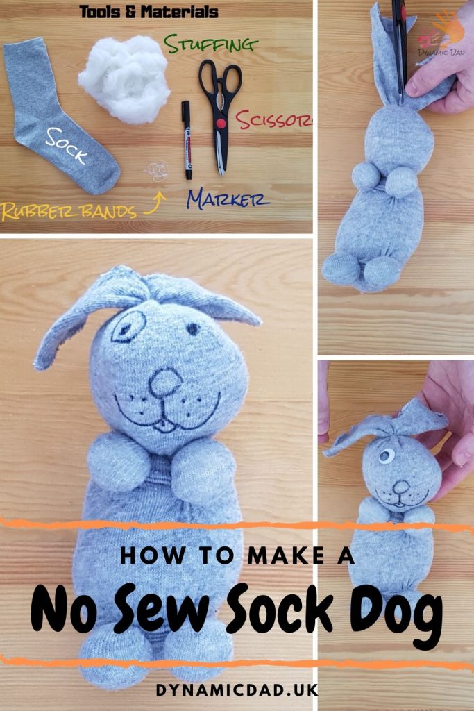 How To Make A No Sew Sock Dog Pin