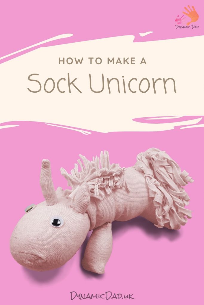 How to make a Sock Unicorn Dynamic Dad Pin 1