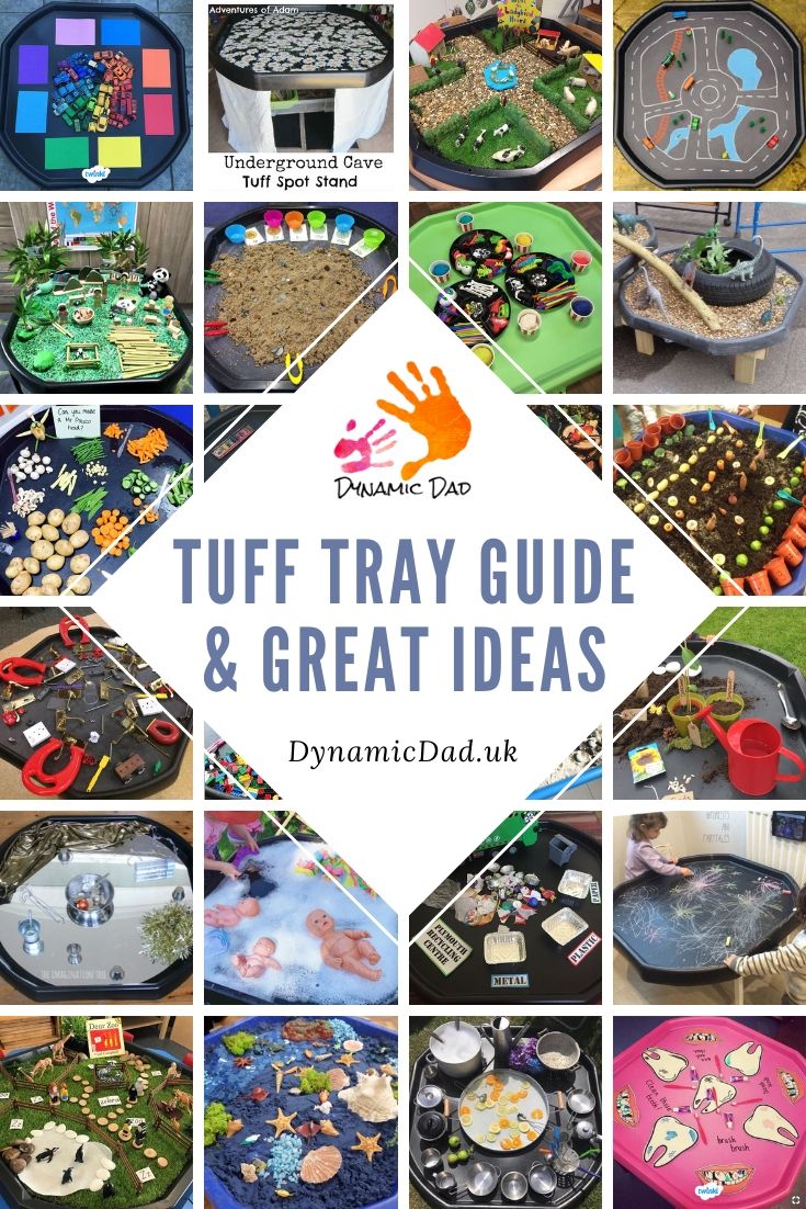 Homemade Tuff Tray Stand for Messy Play 