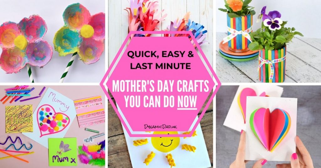 Quick Easy & Last Minute Mother's Day Crafts & Cards